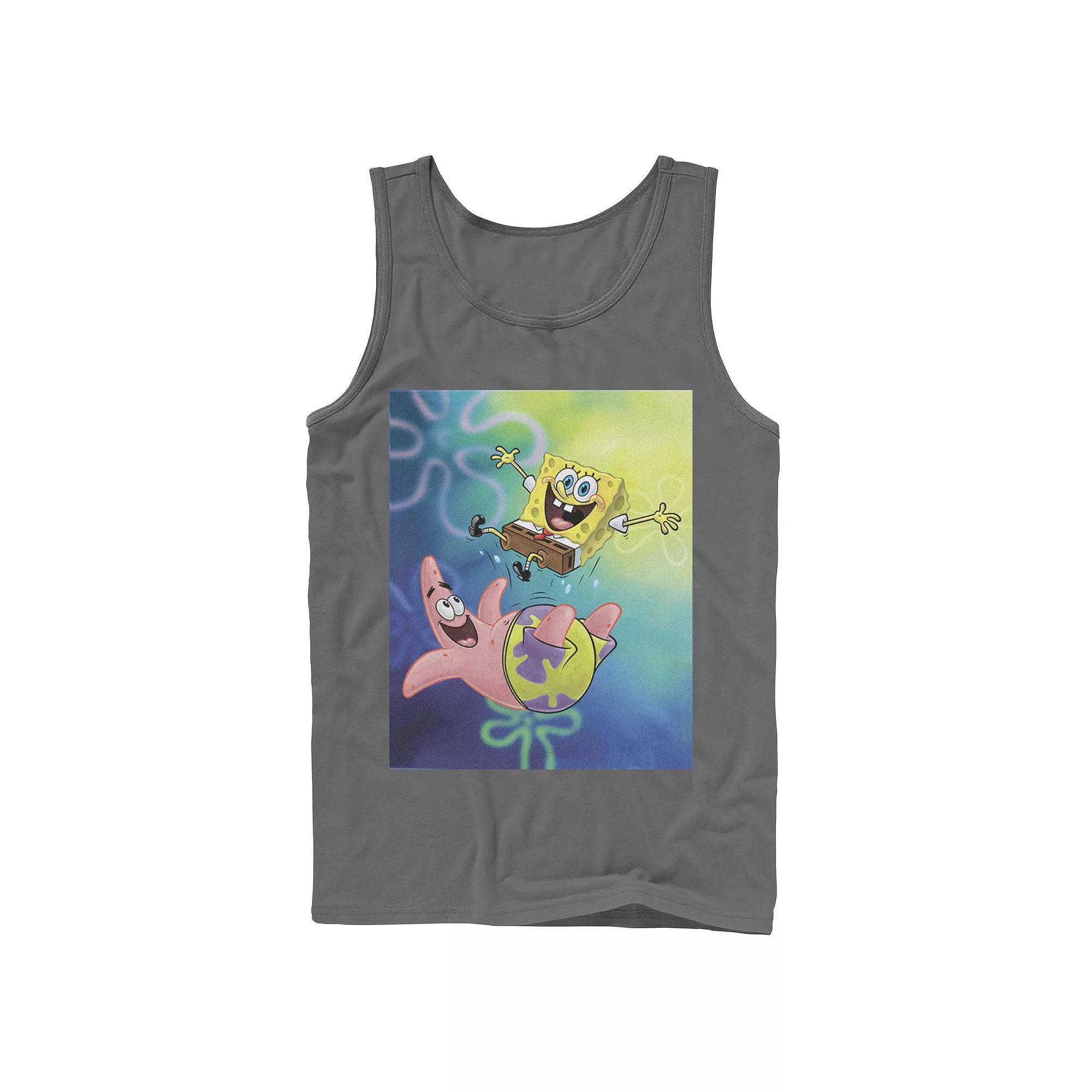 Men's Nickelodeon Spongebob Squarepants Patricks Star Best Buddies Graphic Tank Top, Size: Small, Grey Product Image