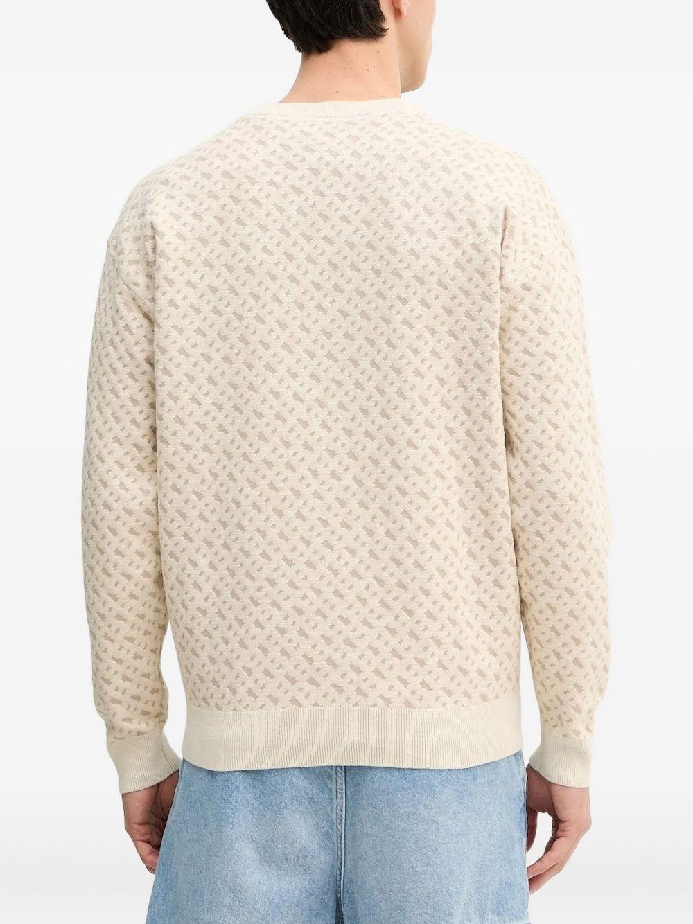 geometric-pattern crew-neck sweater Product Image