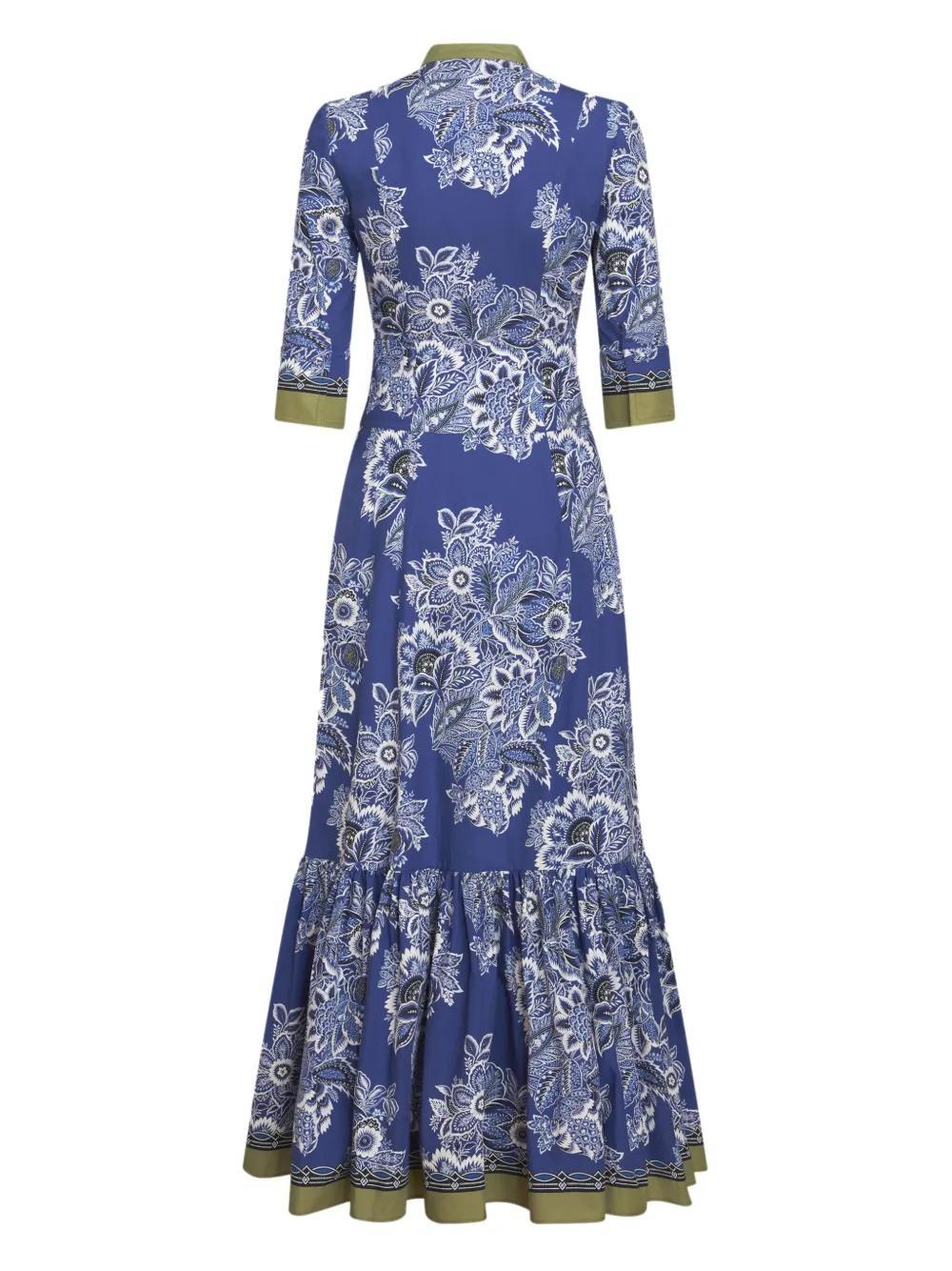 floral-print cotton maxi dress Product Image