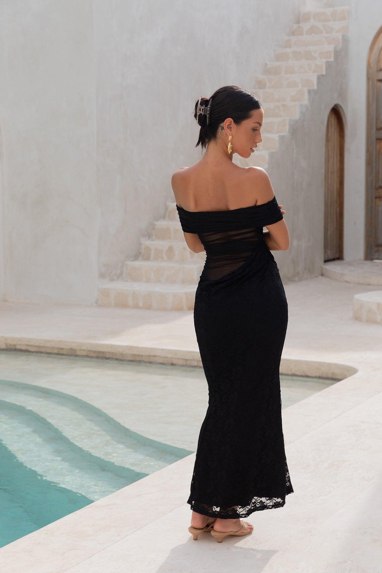 Emery Maxi Dress Black Product Image