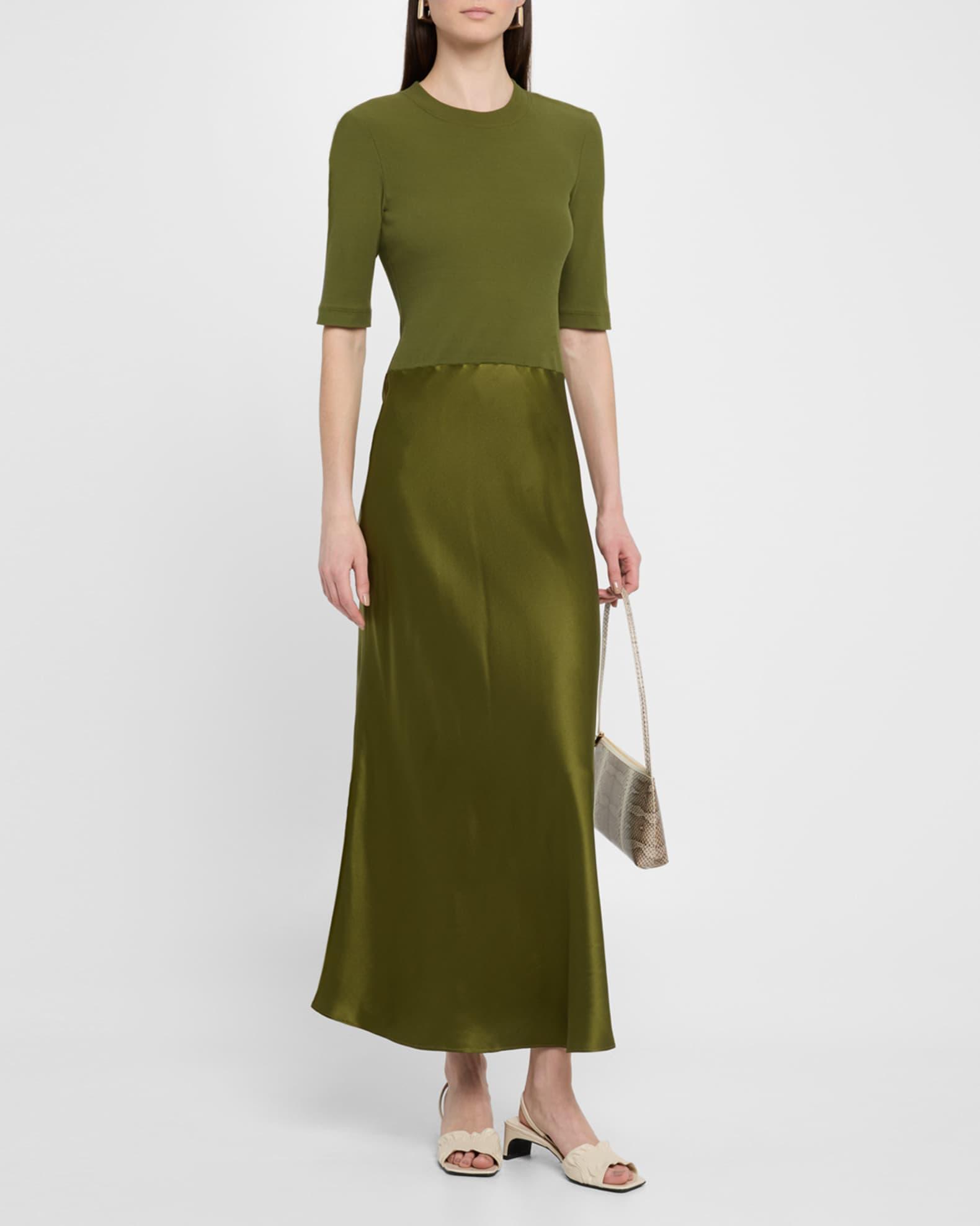 Short-Sleeve Combo T-Shirt Dress Product Image