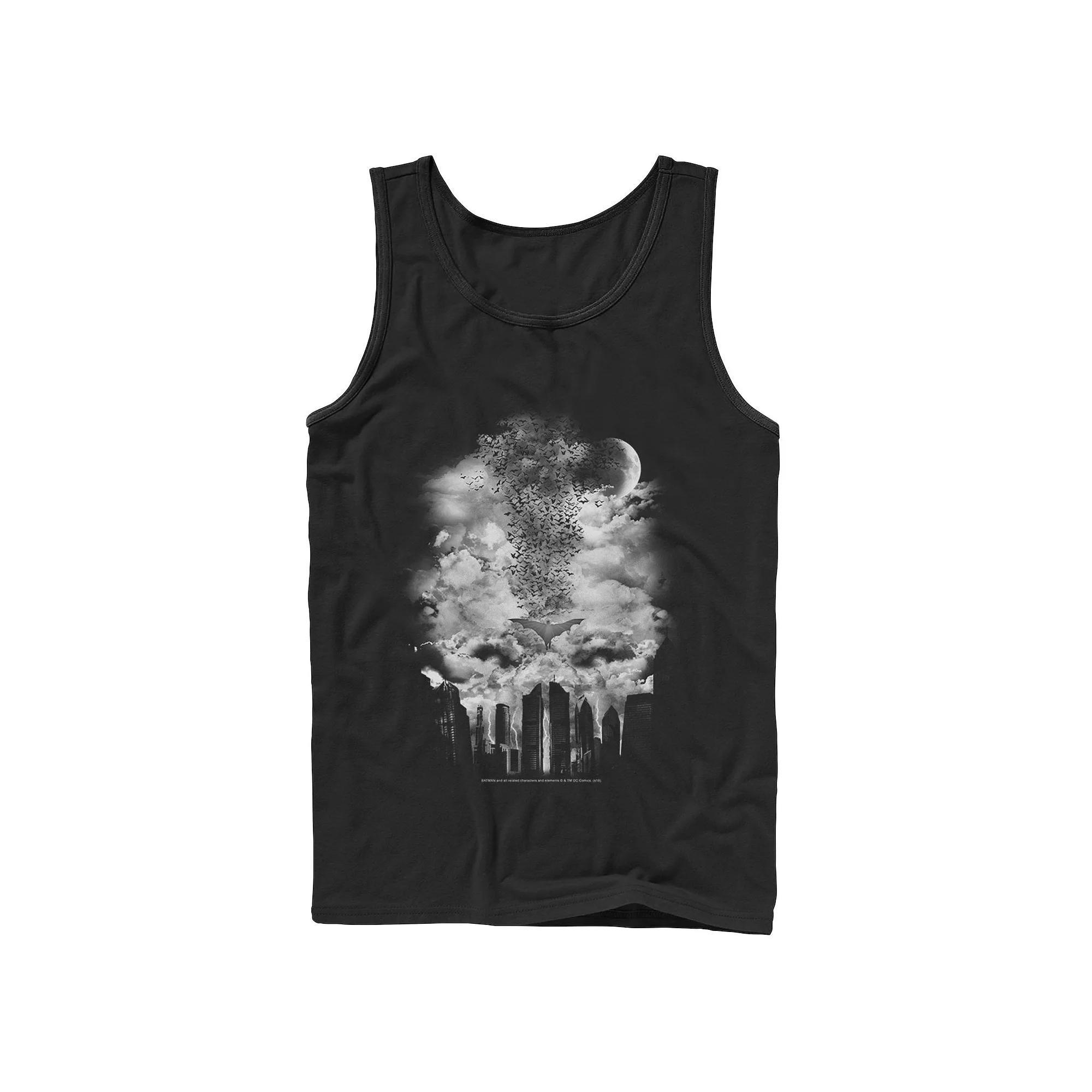 Mens DC Comics Batman Gadgets Classic Logo Ringer Tank Top Product Image
