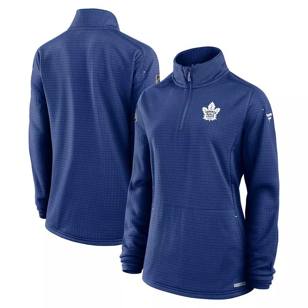 Women's Fanatics  Navy New York Rangers Authentic Pro Rink Lightweight Quarter-Zip Pullover Top, Size: Small, Ran Blue Product Image