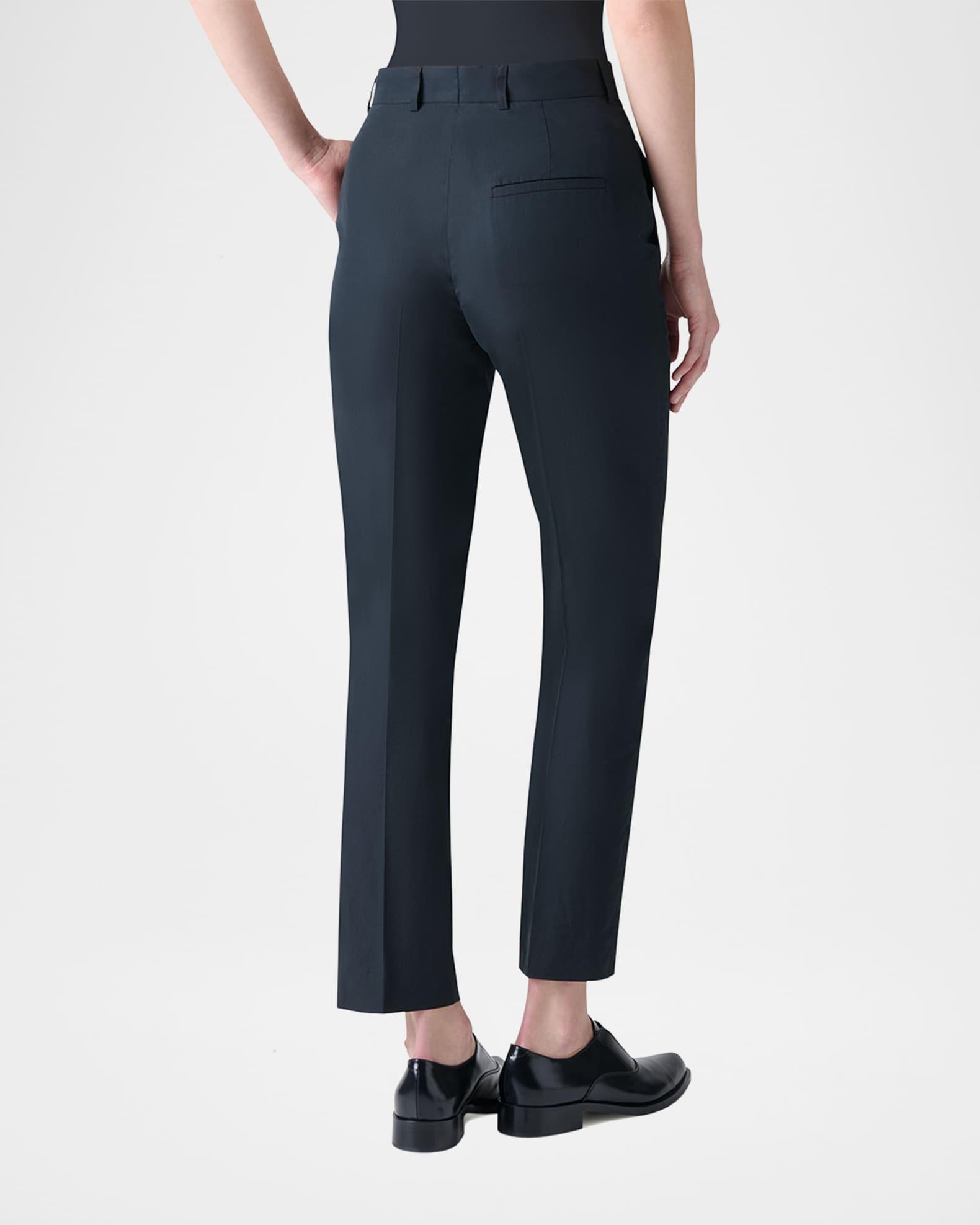 Flavin Cotton Poplin Tapered-Leg Ankle Pants Product Image