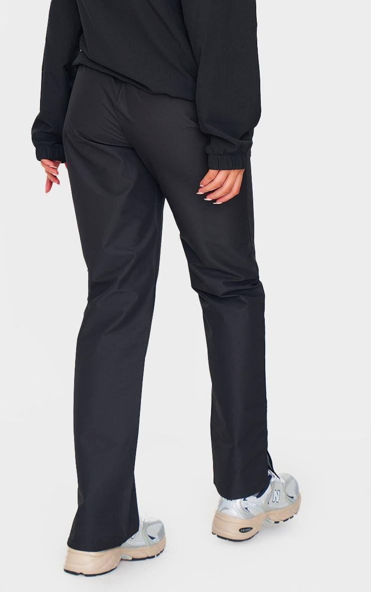 Black Straight Leg Walking Pants Product Image