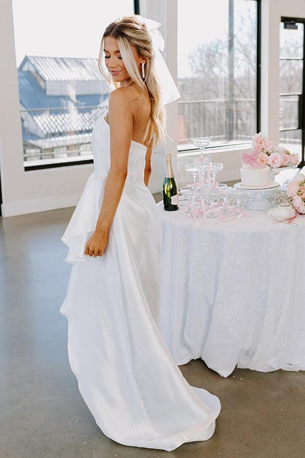 Lovely Moment Satin Maxi Dress Product Image