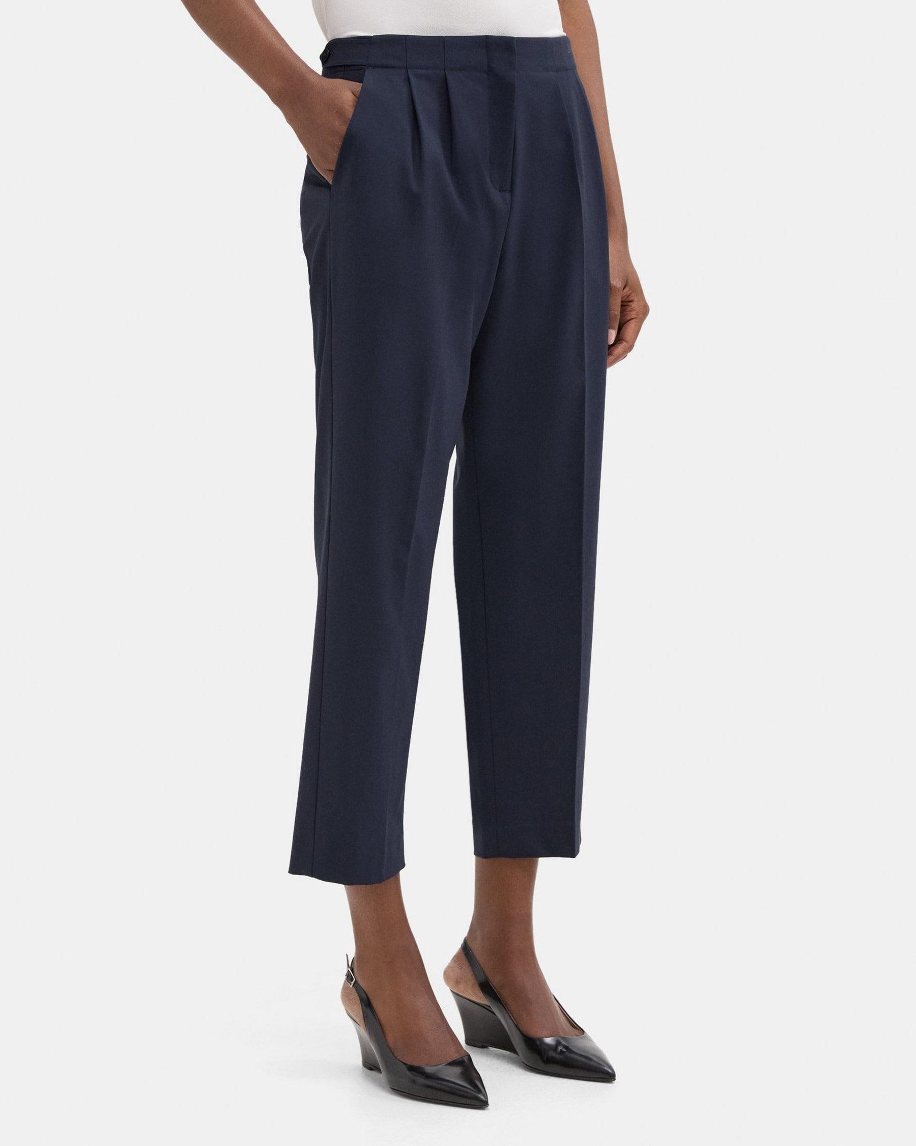 Pleated Relaxed Pant in Sevona Stretch Wool Product Image