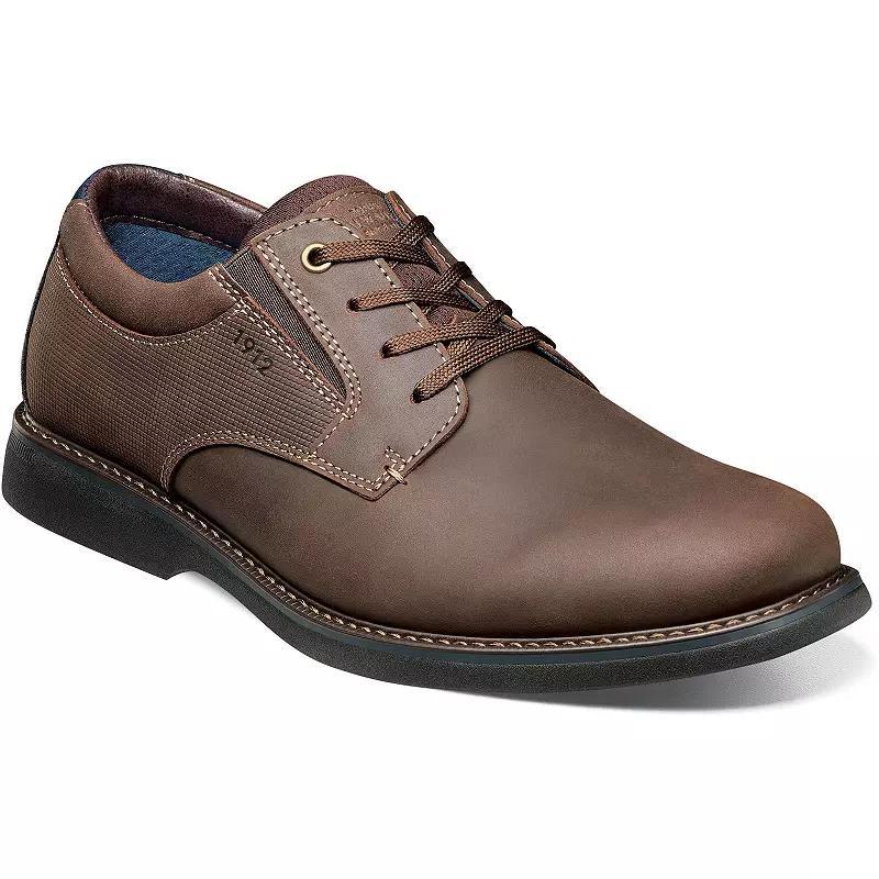 Nunn Bush® Otto Men's Leather Plain Toe Oxford Shoes, Size: 10.5 Wide, Brown Product Image