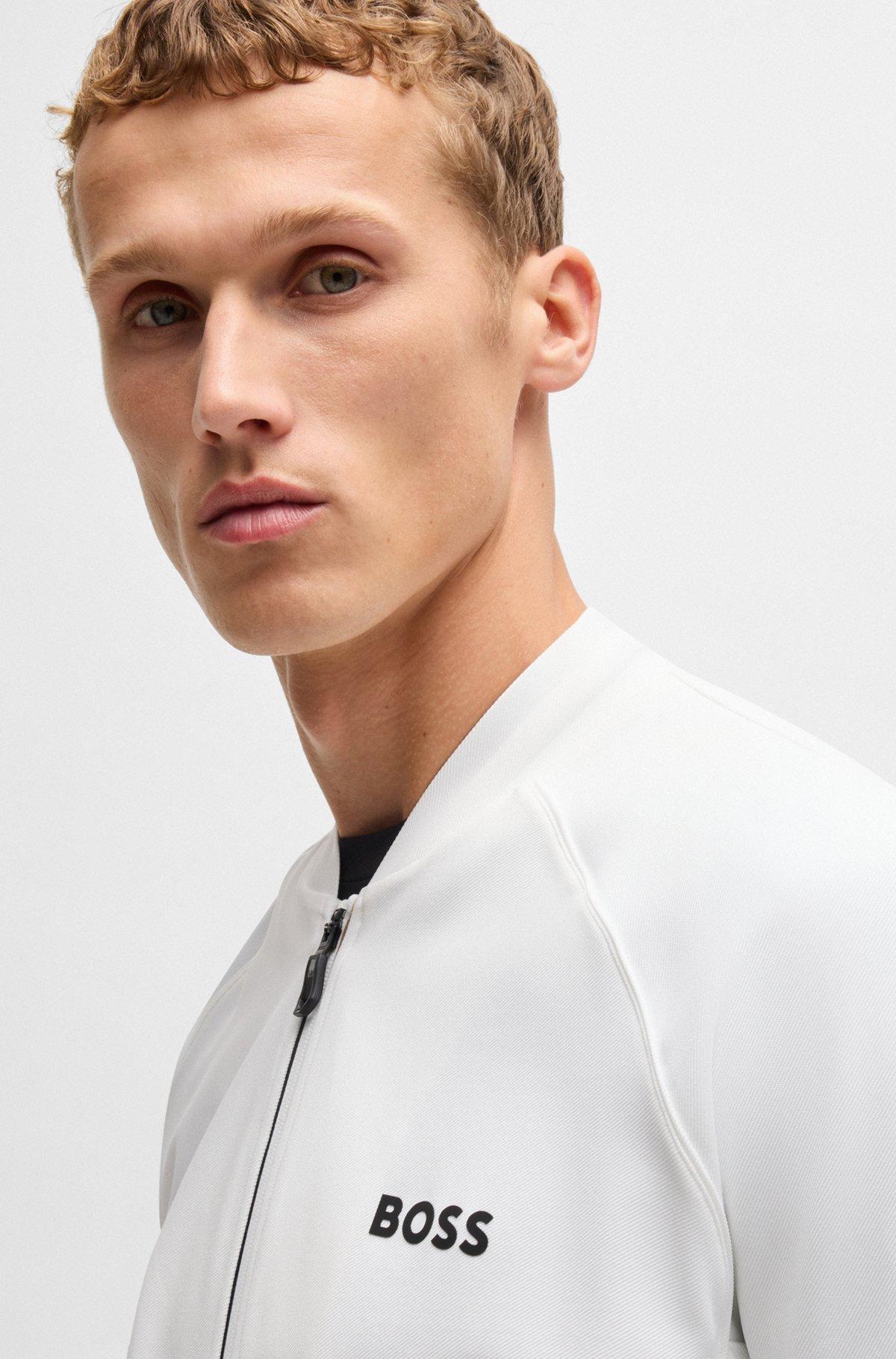 BOSS x Matteo Berrettini regular-fit sweatshirt in stretch gabardine Product Image