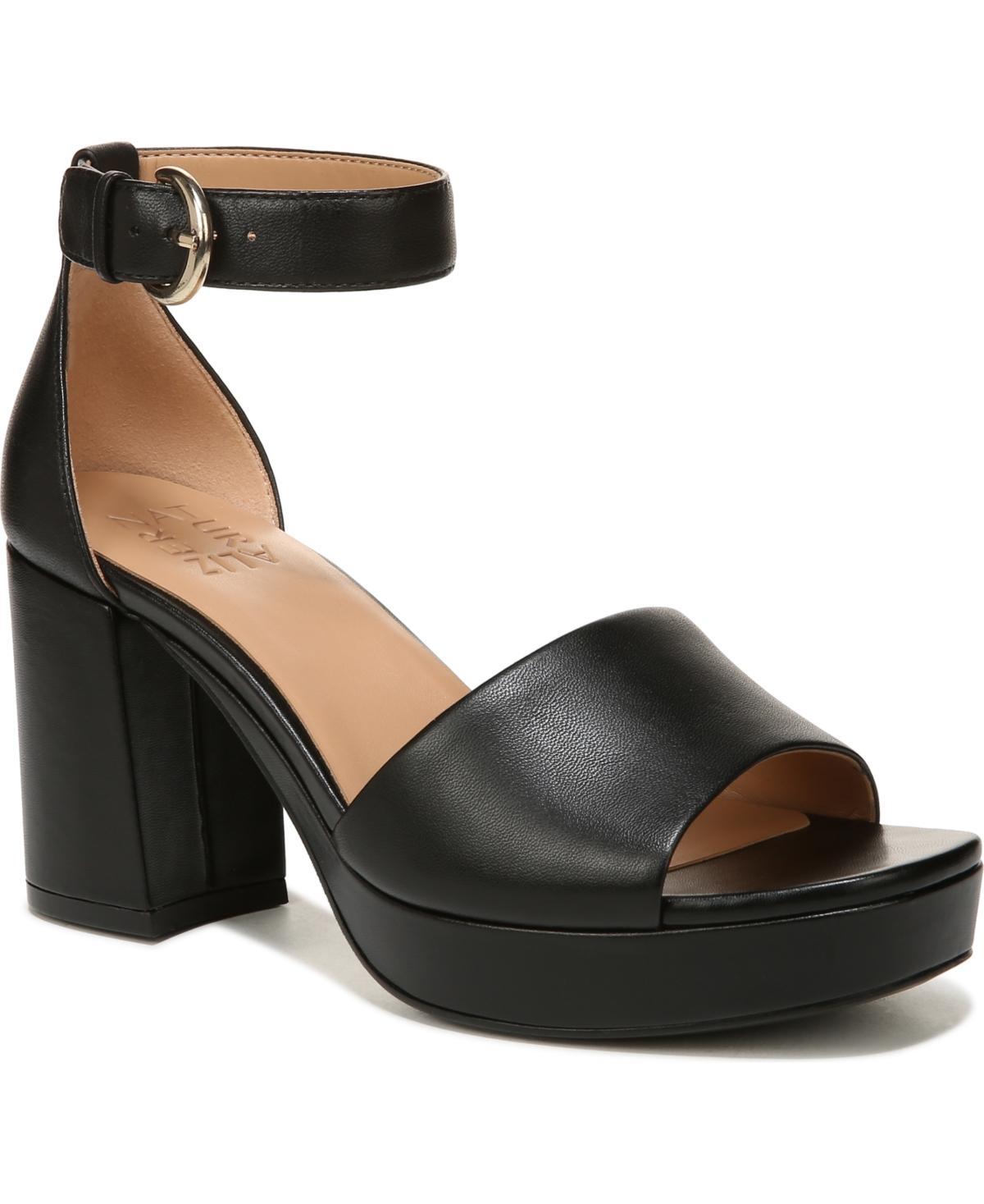 Naturalizer Pearlyn Leather Ankle Strap Platform Sandals Product Image