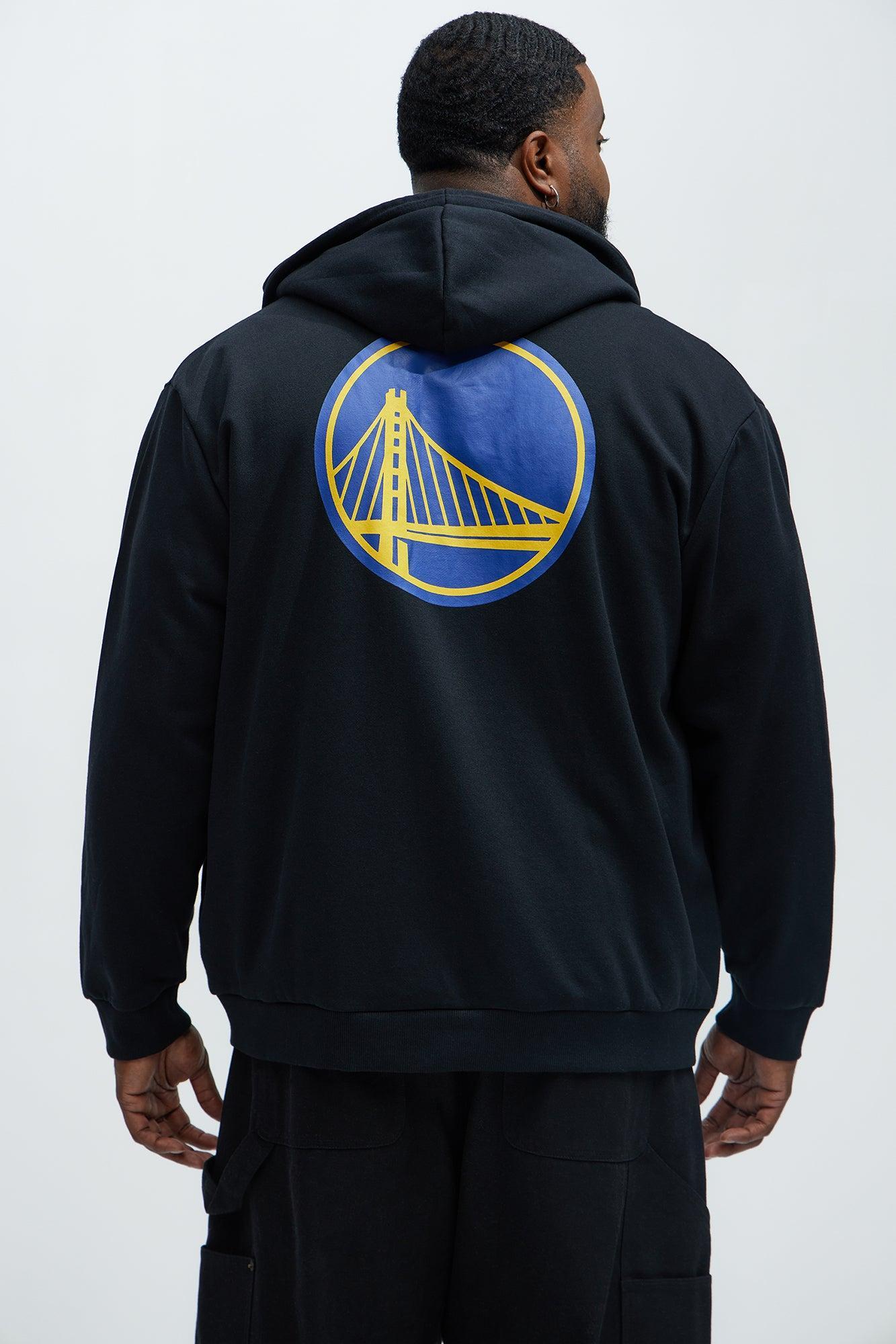 Warriors Bold Zip Up Hoodie - Black Product Image