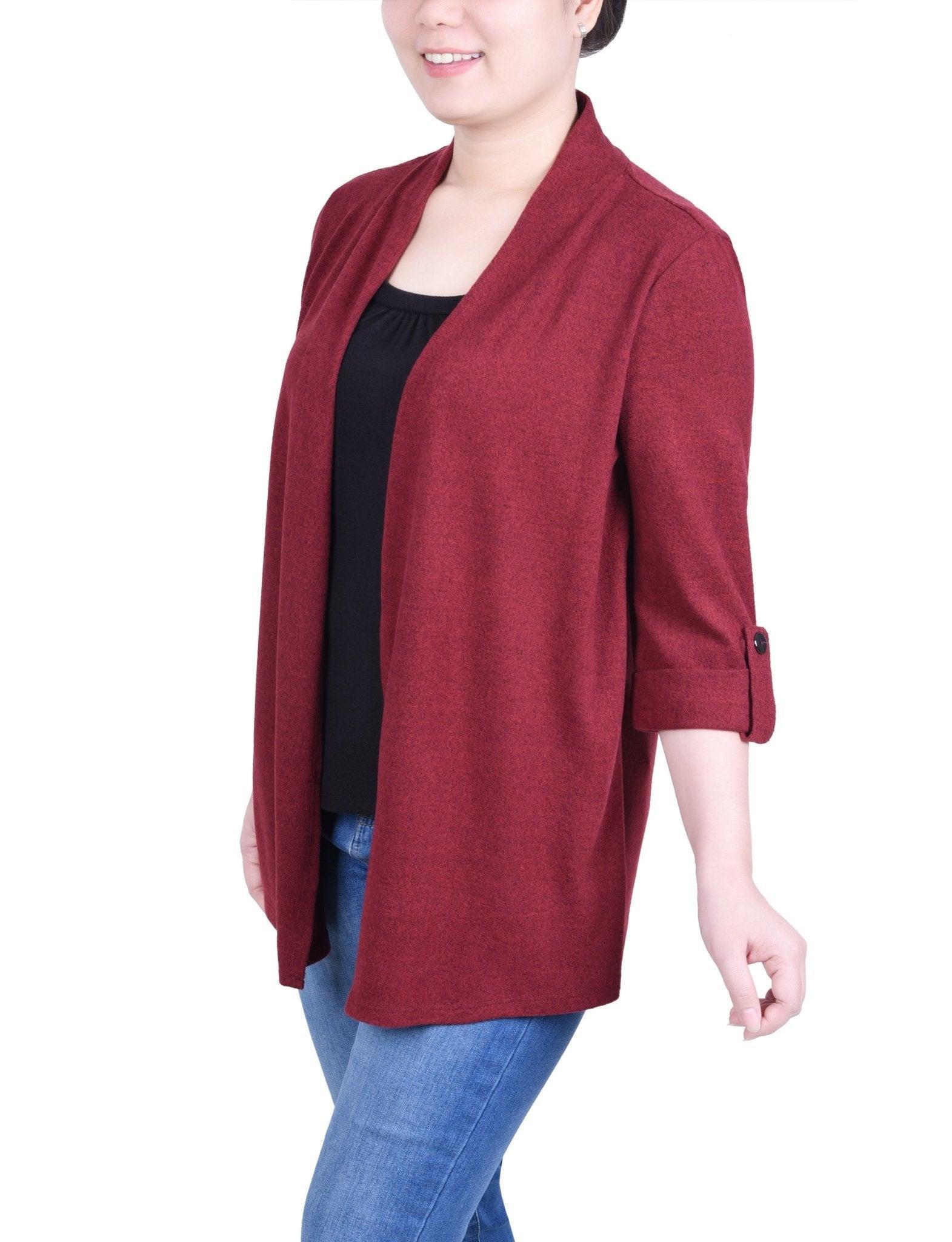 3/4 Length Sleeve Two In One Top - Petite Product Image