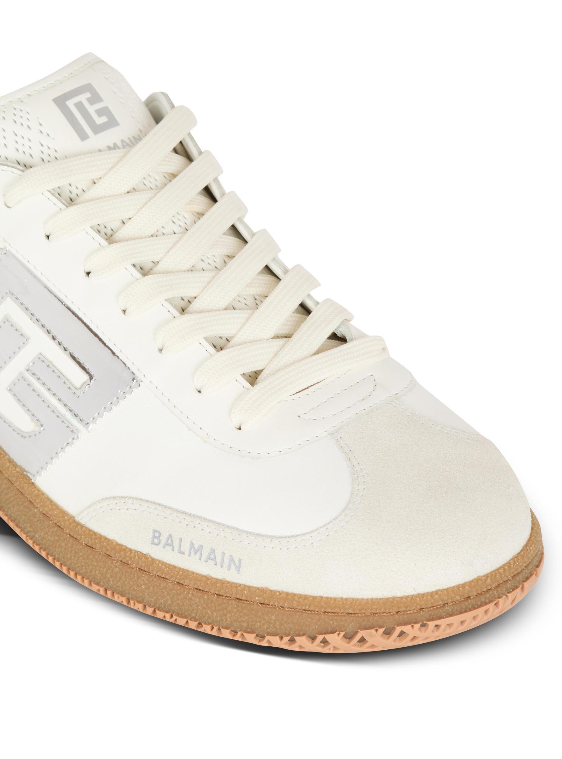 Calfskin Balmain Swan trainers Product Image