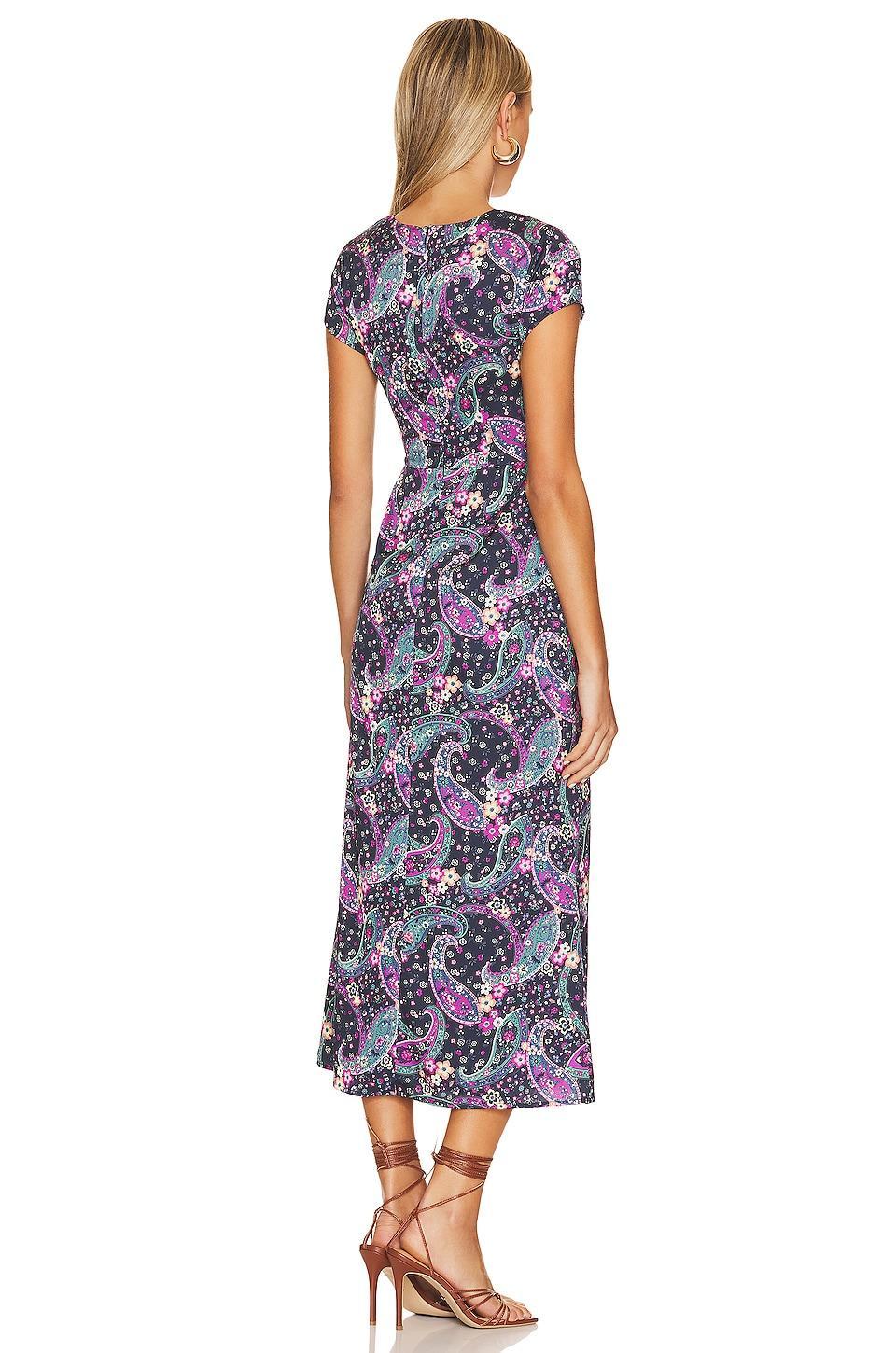 HOUSE OF HARLOW 1960 Kleid Marseille In Black Paisley Multi Product Image