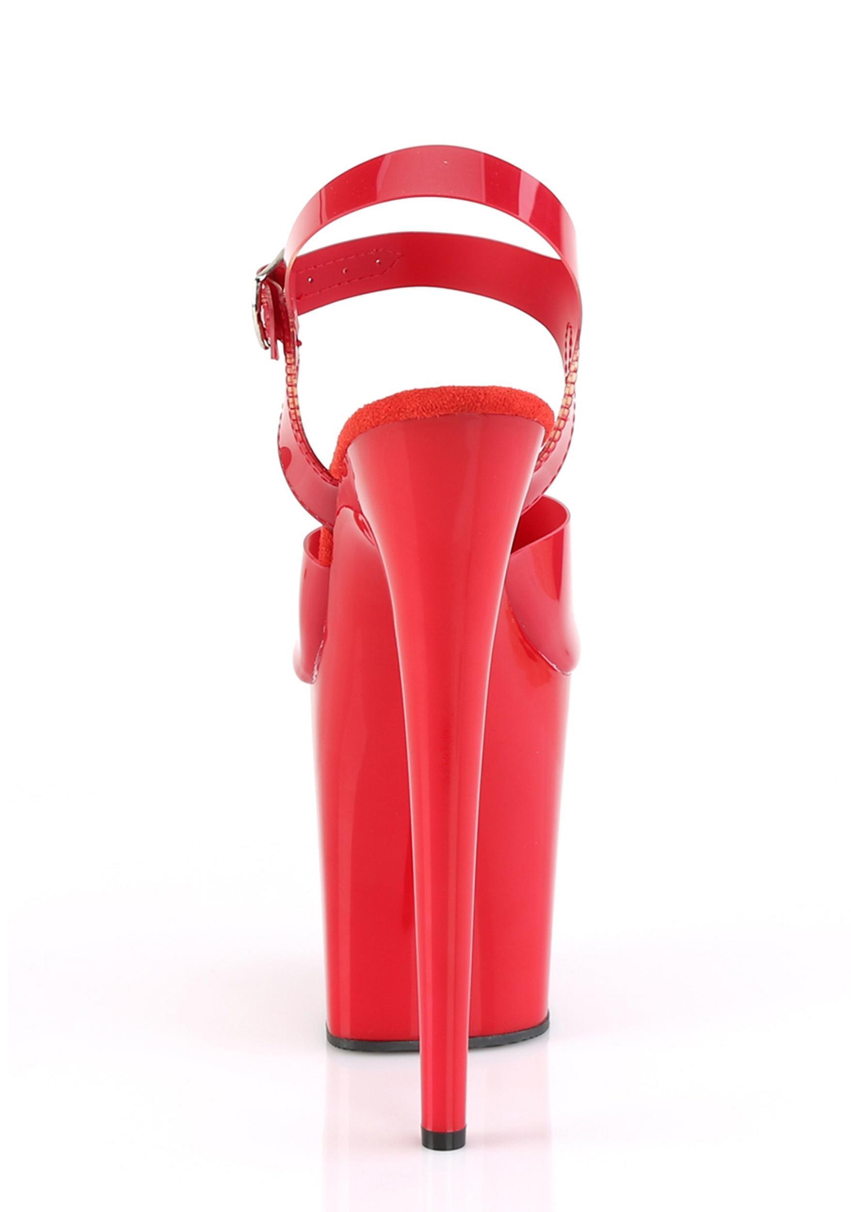 Pleaser Flamingo-808 Platform Heels - Red Product Image