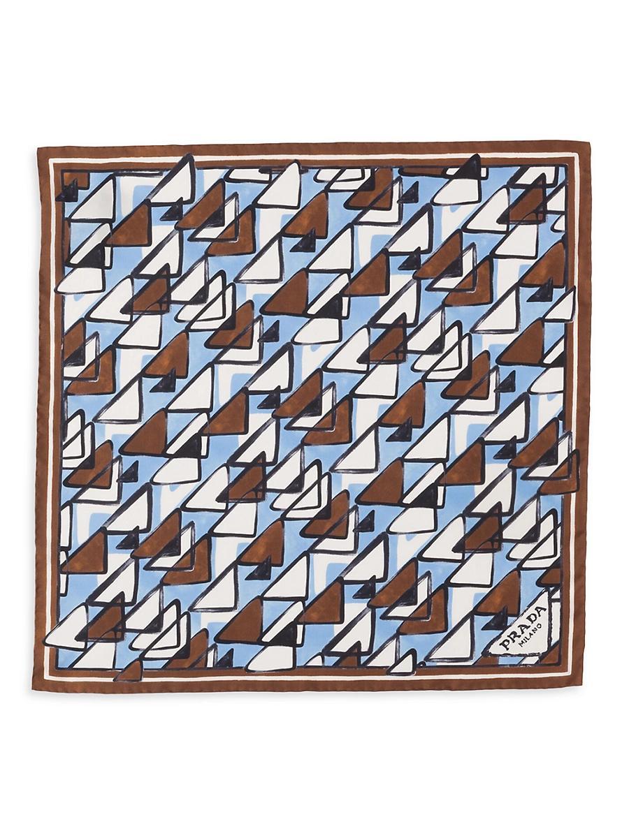 Womens Printed Silk Twill 55CM Square Scarf Product Image