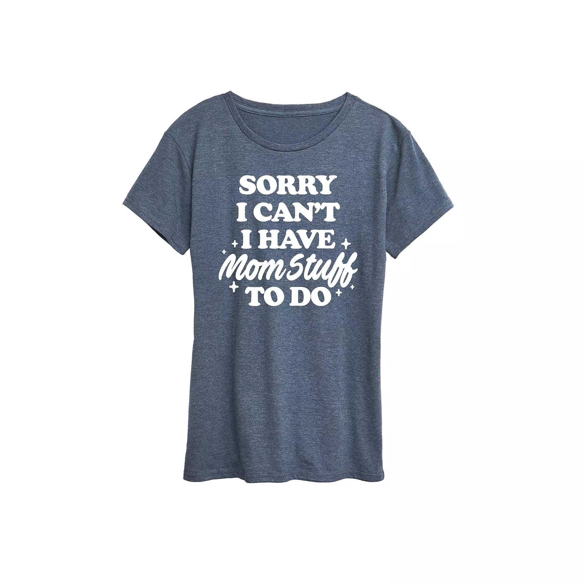 Women's Mom Stuff To Do Graphic Tee, Size: XXL, Black Product Image