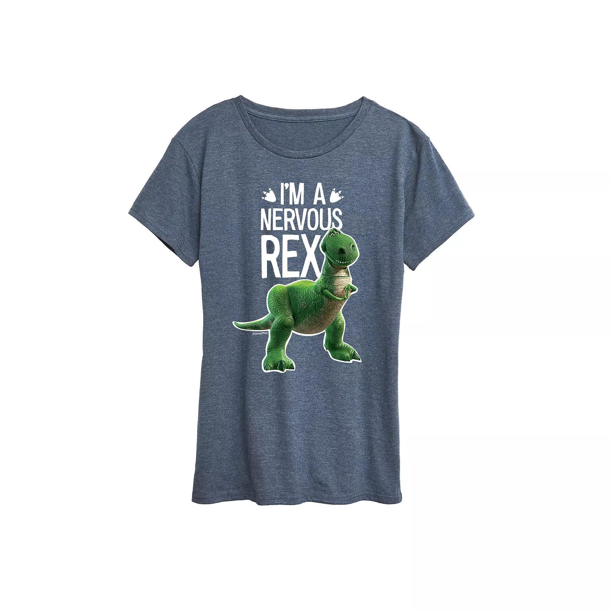 Disney / Pixars Toy Story Womens Nervous Rex Graphic Tee, Girls Product Image