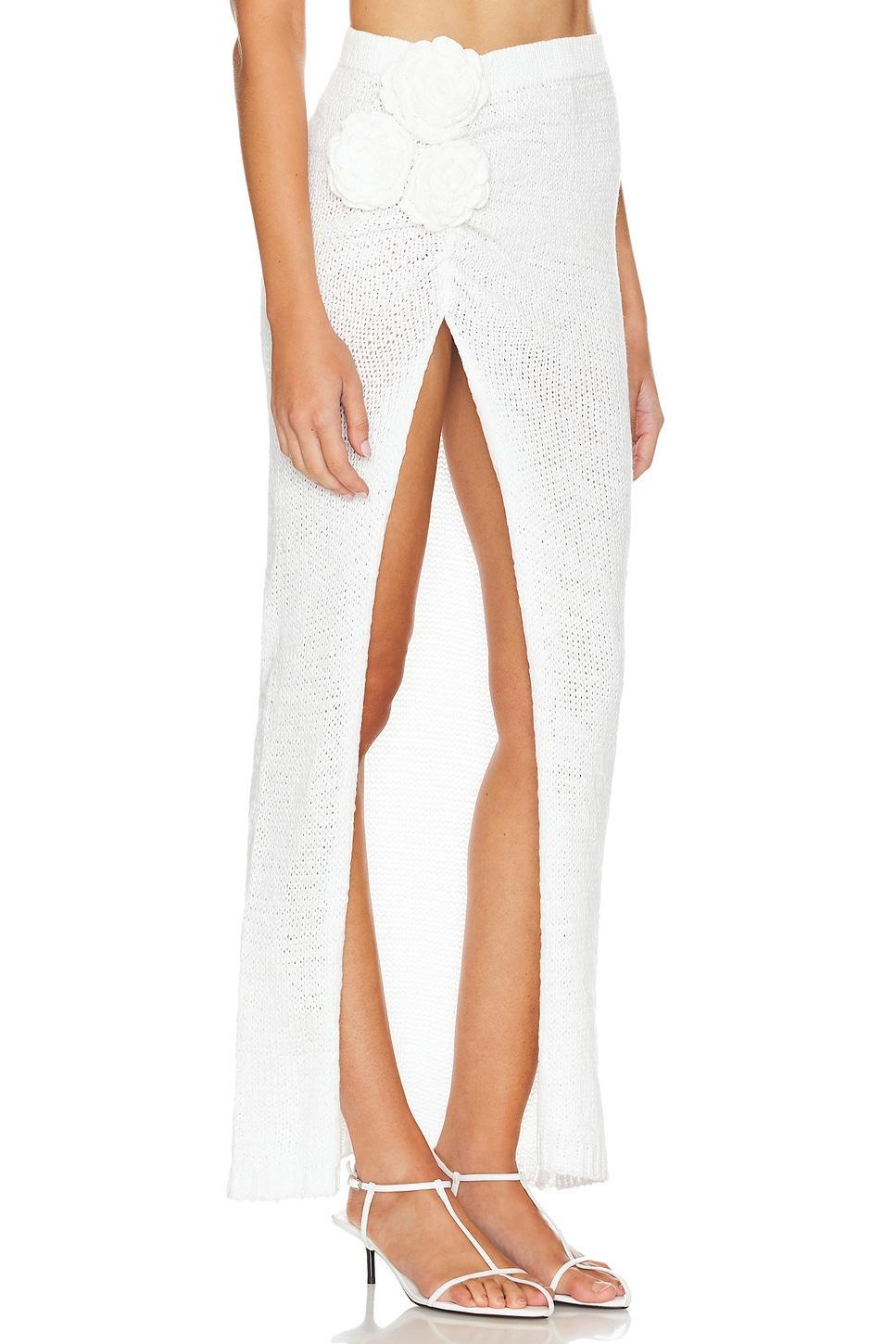 Lovers and Friends Joya Rosette Skirt in Ivory Product Image