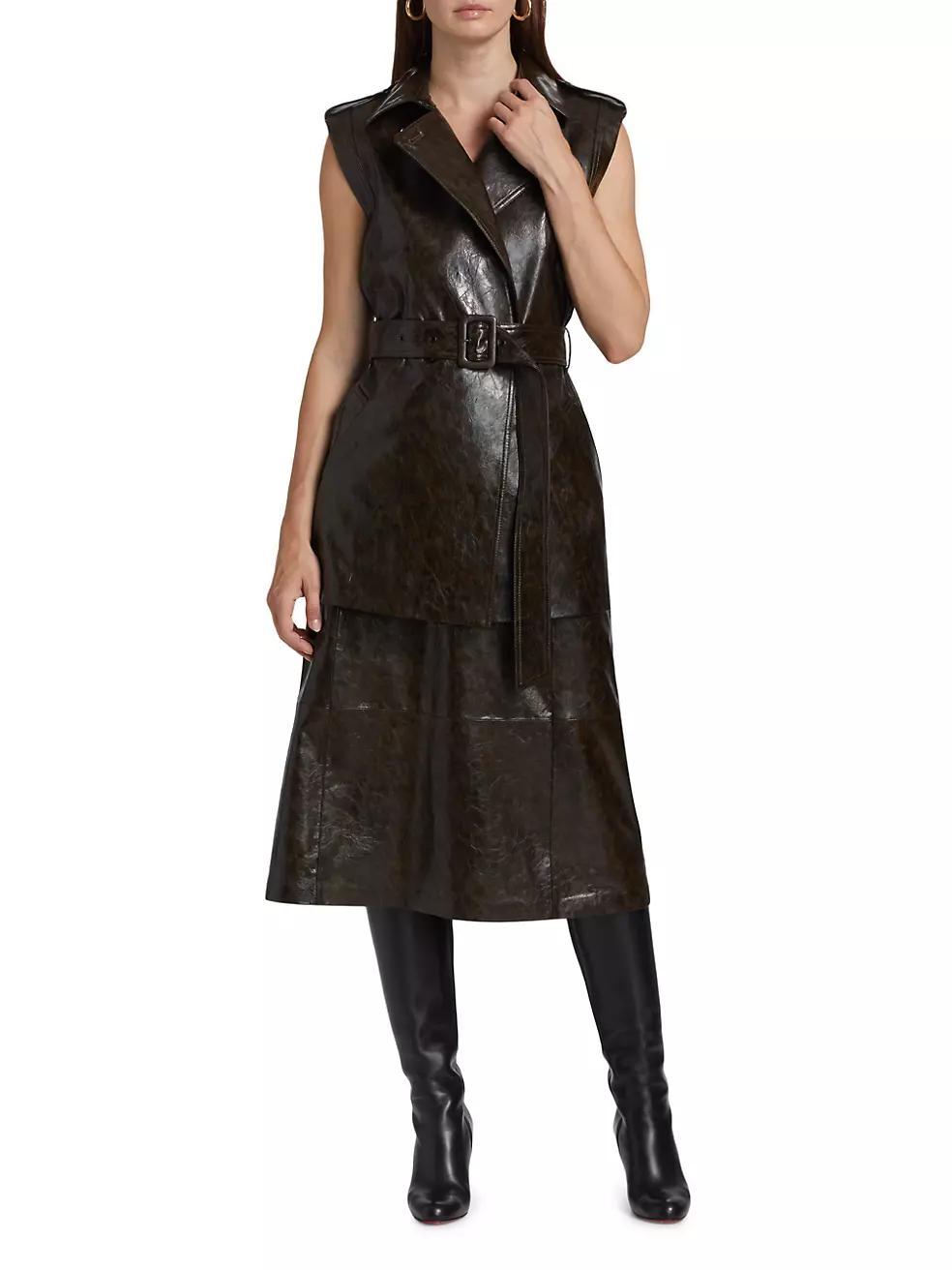 Harper Faux Leather Vest Product Image