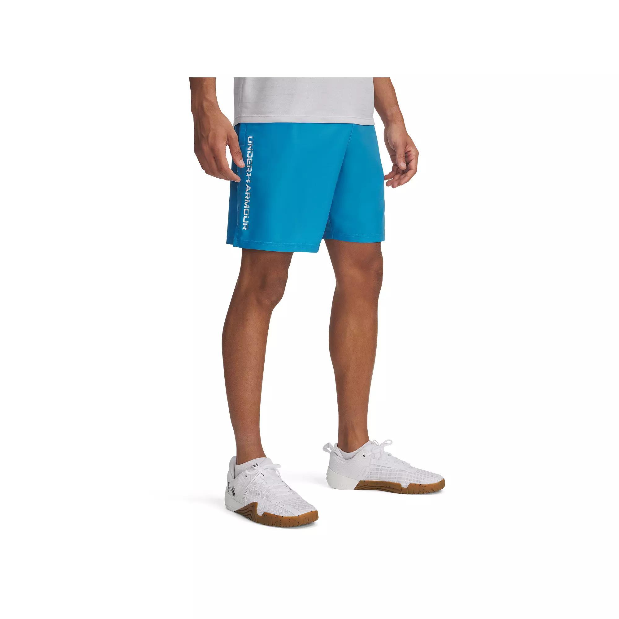 Men's Under Armour 8.25-in. Woven Wordmark Shorts, Size: XL, Ether Product Image