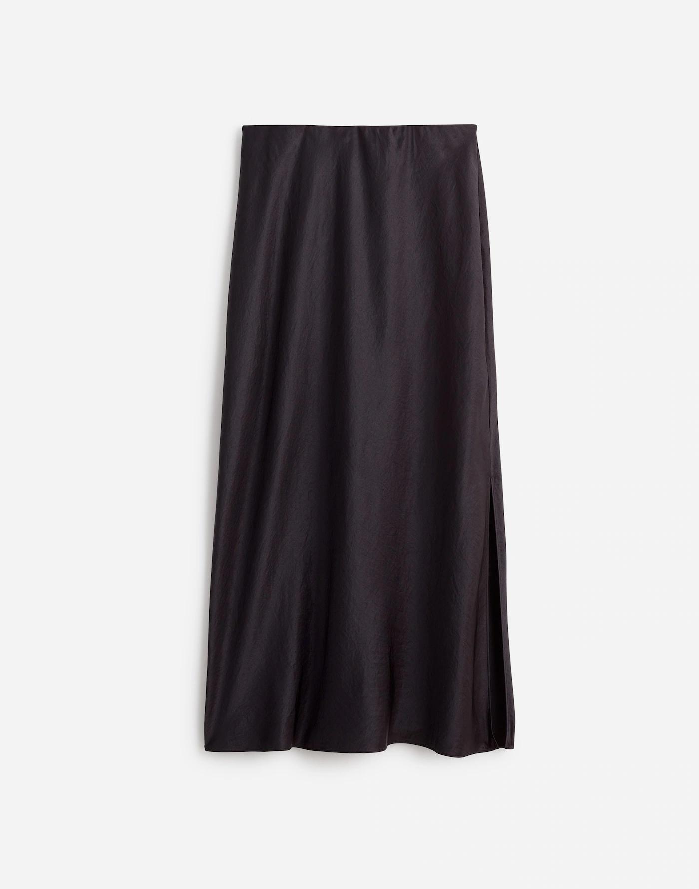 Satin Maxi Slip Skirt Product Image