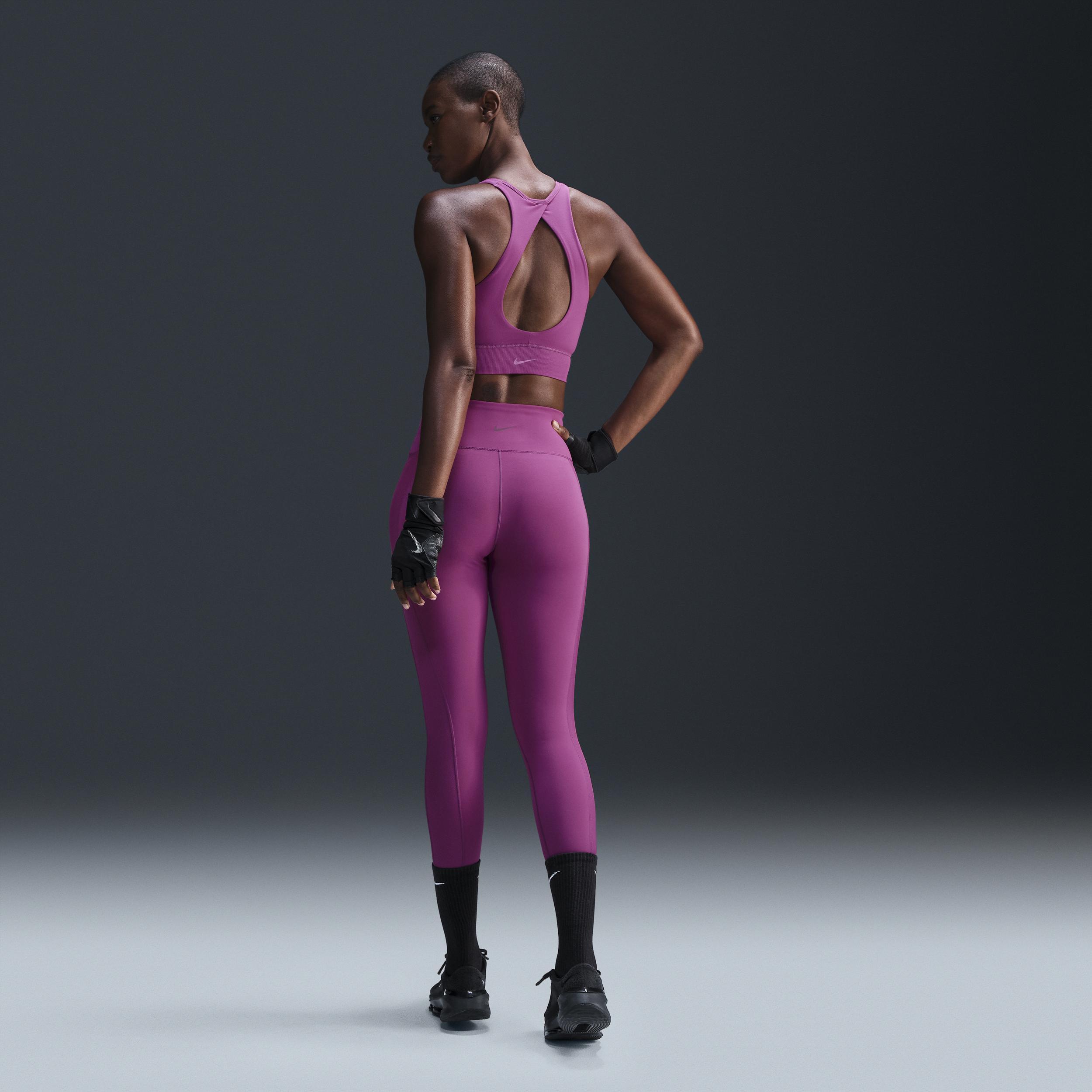 Nike Womens One Twist Light-Support Lightly Lined High-Neck Sports Bra Product Image