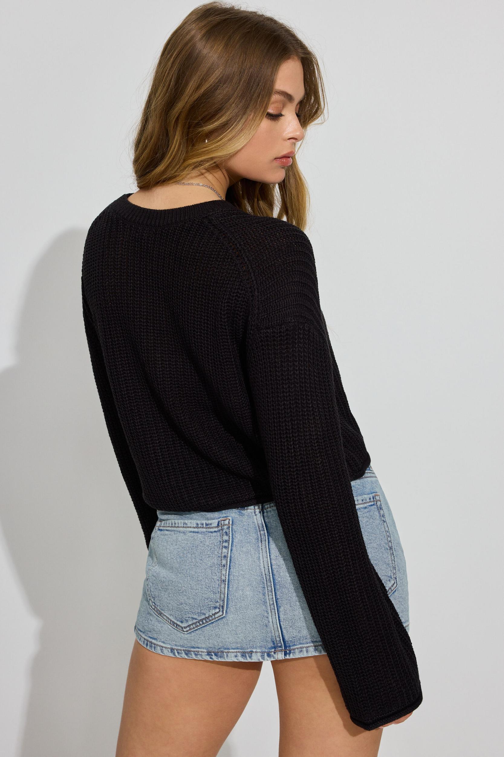Sweetheart Neckline Long Sleeve Top Product Image