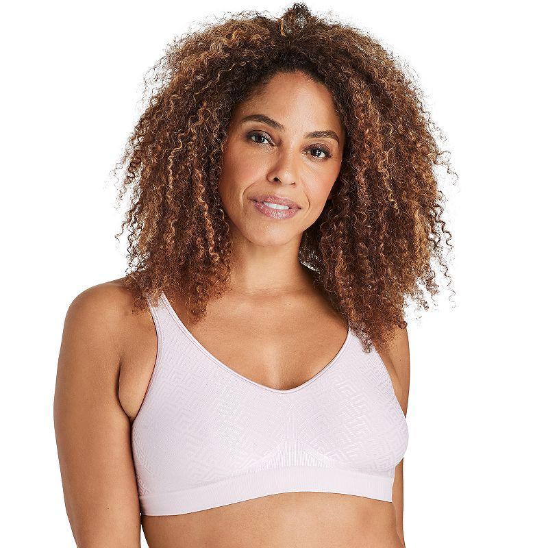 Bali Comfort Revolution ComfortFlex Fit Full-Coverage Wireless Bra DF3484, Women's, Size: Large, Crystal Grey Aztec Product Image