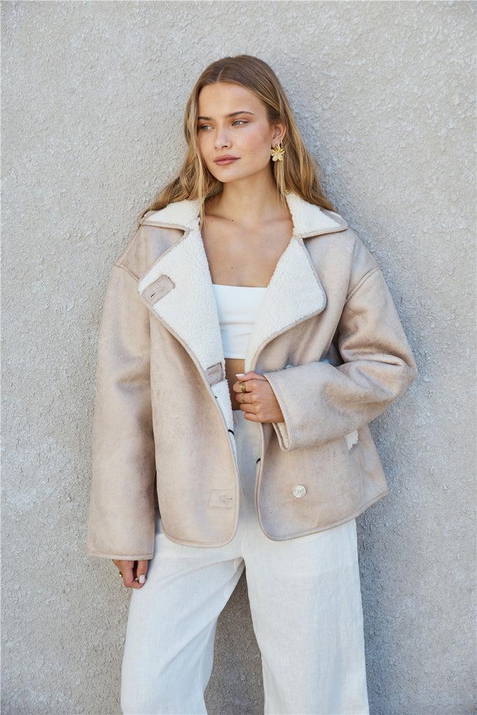 Morning Coffee Jacket Tan Product Image