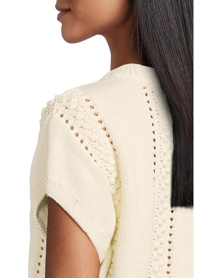 Short Sleeve Crewneck Sweater Product Image