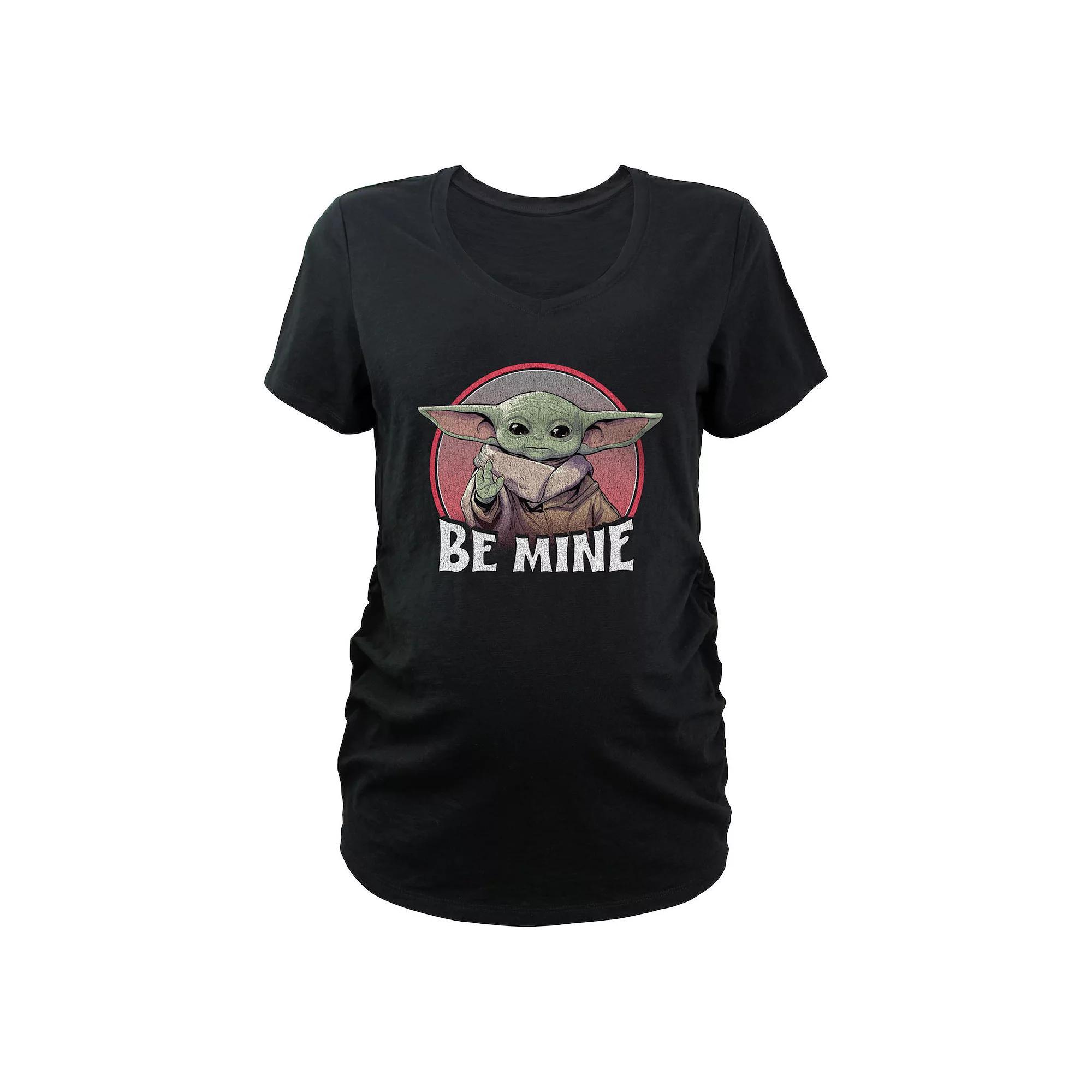 Maternity Star Wars The Mandalorian The Child Be Mine Graphic Tee, Womens Product Image