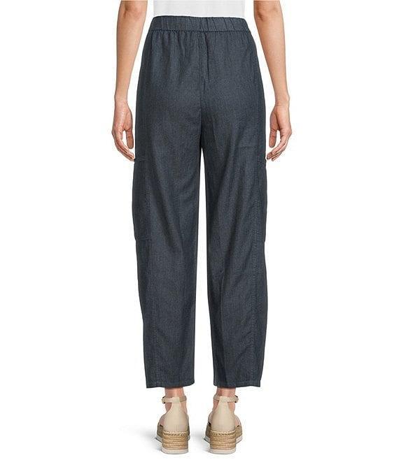 Eileen Fisher Organic Cotton Twill Utility Pocket Pull-On Pants Product Image