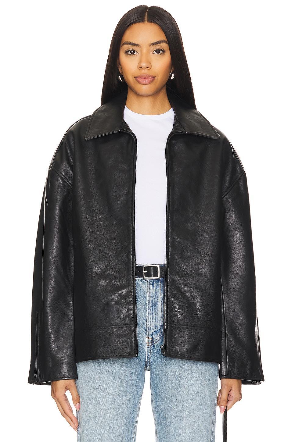 Alek Leather Jacket GRLFRND Product Image