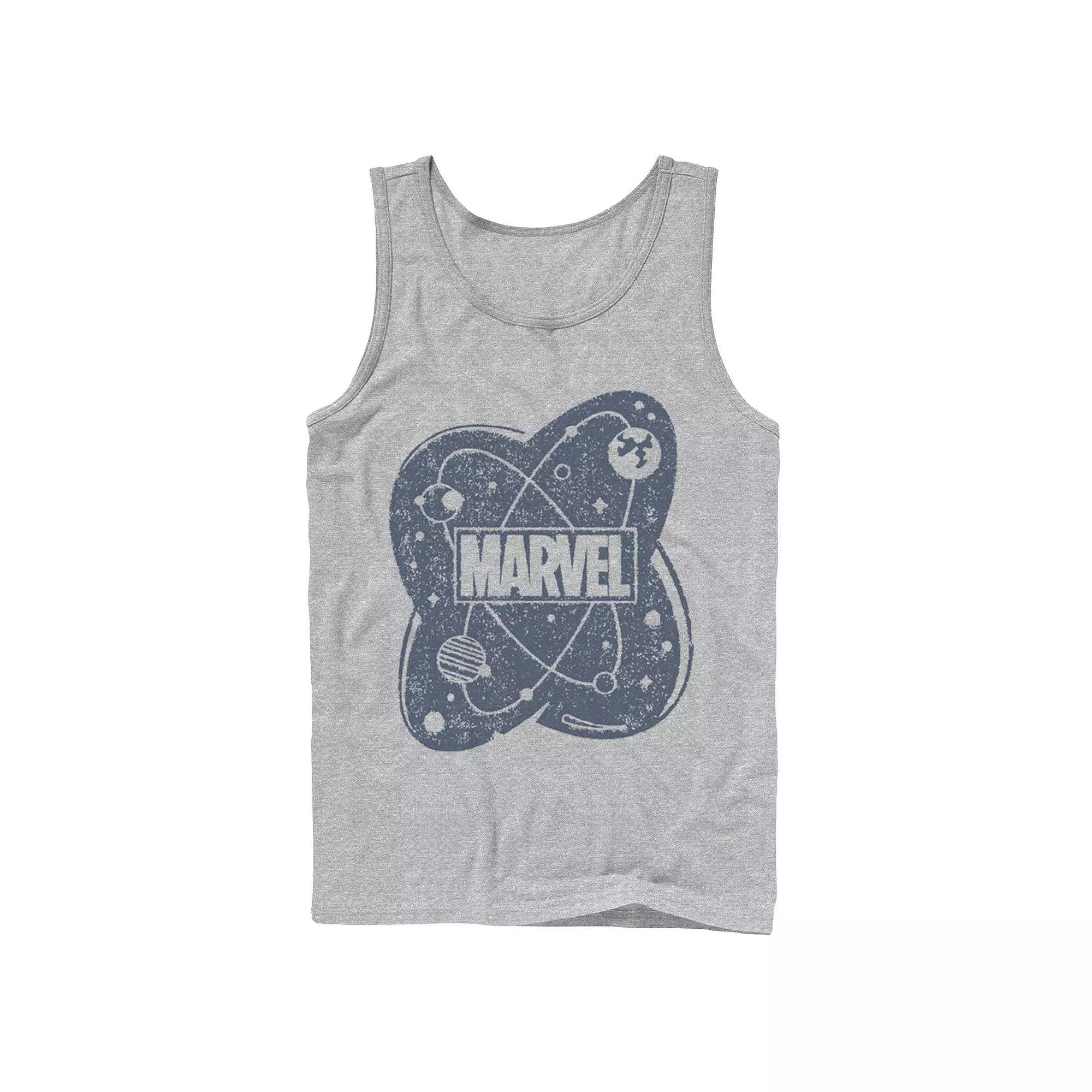 Mens Marvel Atom Logo Tank Top Athletic Grey Product Image