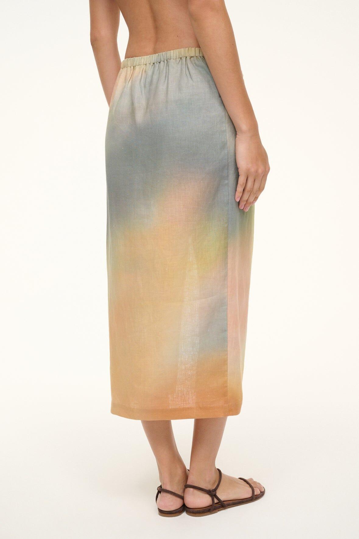 PORTO LINEN SKIRT | PASTEL CLOUDS Product Image