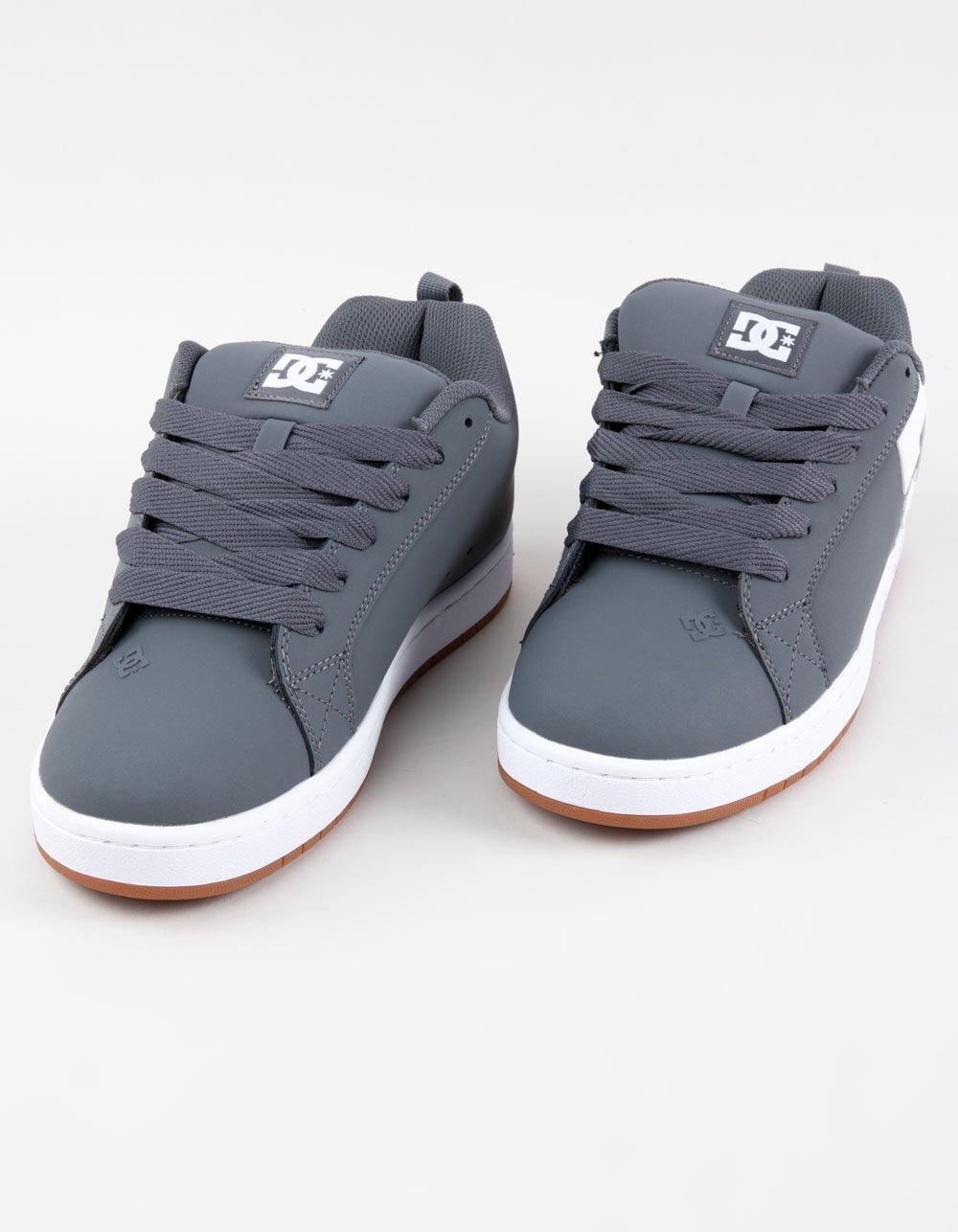 DC SHOES Court Graffik Mens Shoes - GRAY/WHITE Product Image