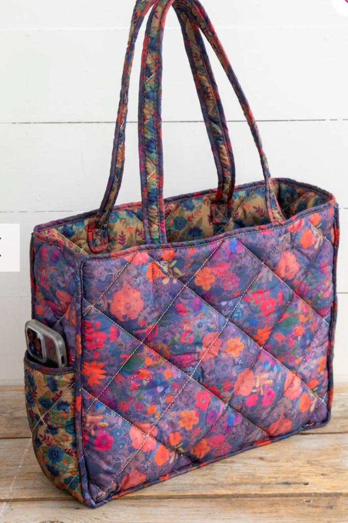 Reversible puffy tote Product Image