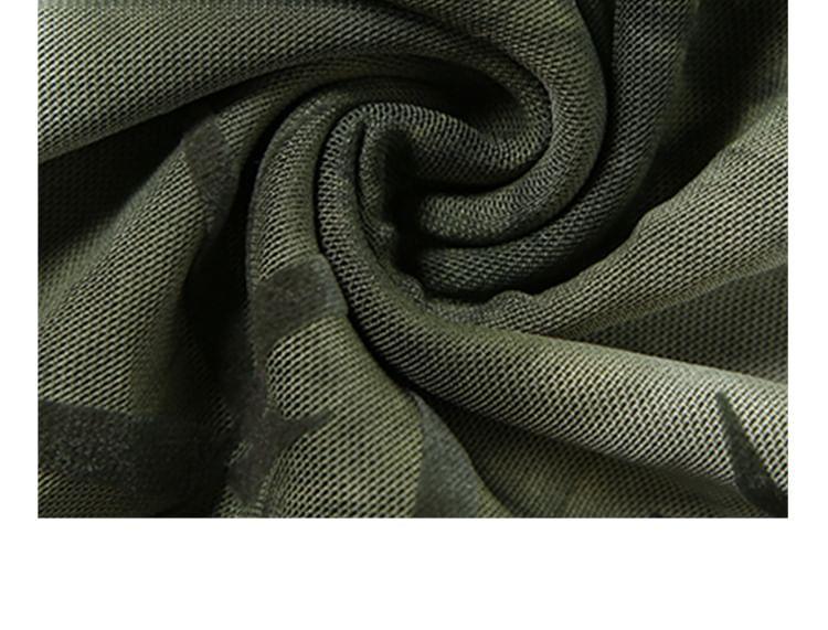 Spaghetti Strap Cowl Neck Leaf Print Drawstring Mini Bodycon Dress Product Image