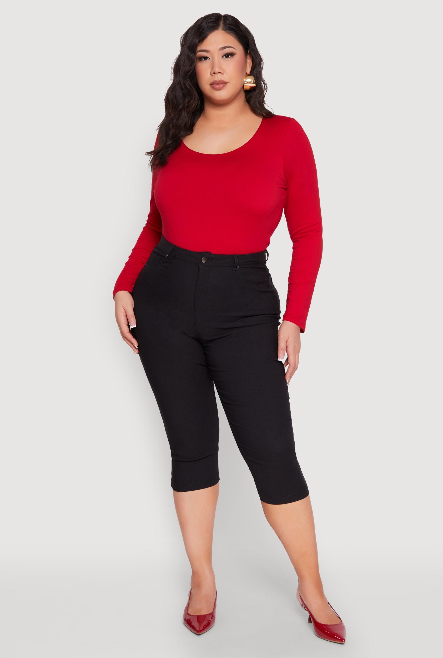 Womens Plus Size Hyperstretch Capri Pants Product Image