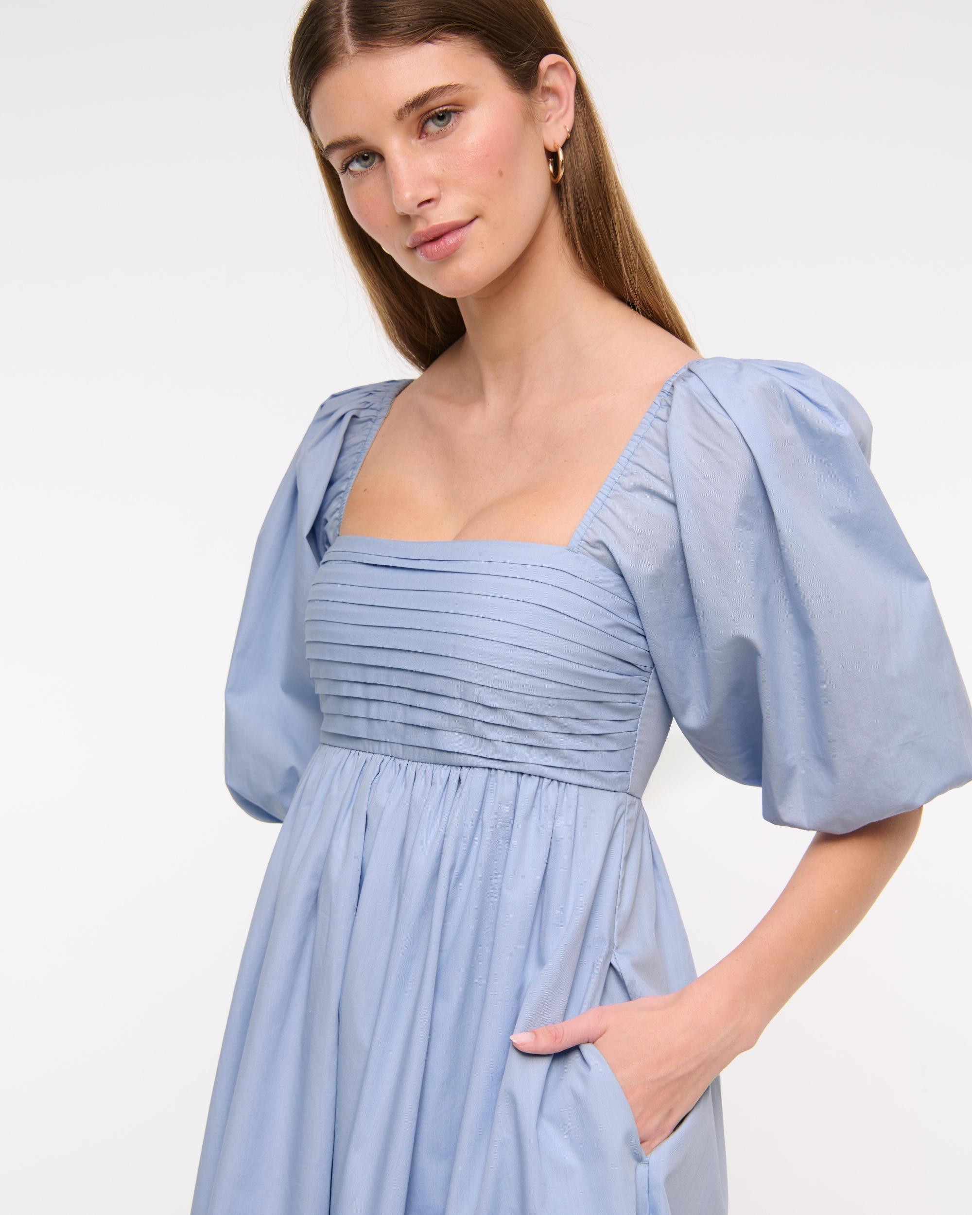 Emerson Poplin Puff Sleeve Mini Dress Product Image
