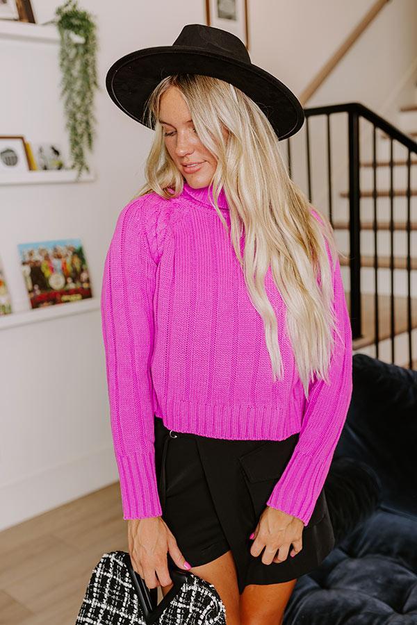 Wide Open Spaces Knit Sweater In Violet Product Image