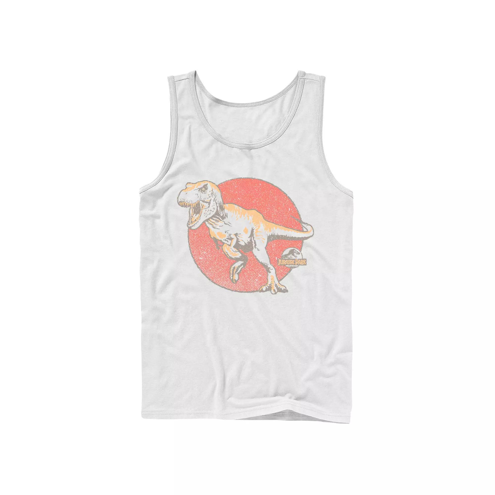 Men's Jurassic Park T-Rex Portrait Tank Top, Size: Large, White Product Image