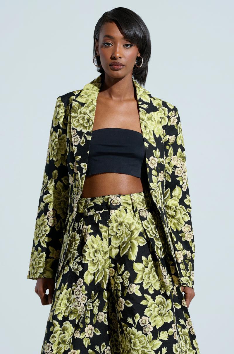 BUY MYSELF FLOWERS BROCADE BLAZER Product Image