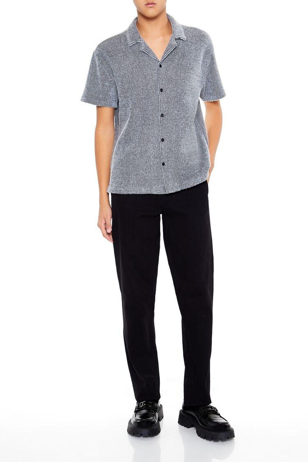 Ribbed Sweater-Knit Shirt | Forever 21 Product Image