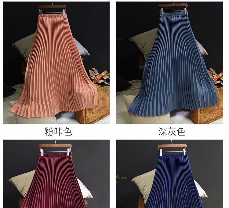Pleated Maxi Skirt Product Image