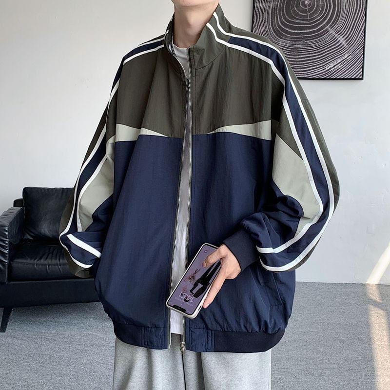 Striped Zip Jacket Product Image