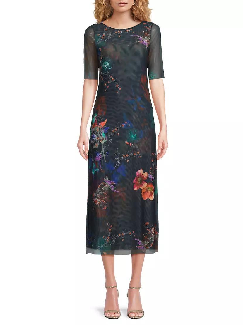 Astrid Mesh Midi-Dress Product Image