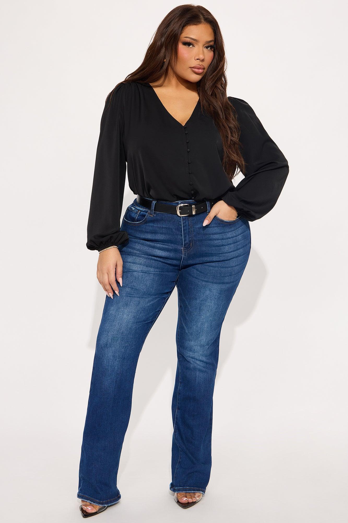Simply Elegant Blouse Top - Black Product Image