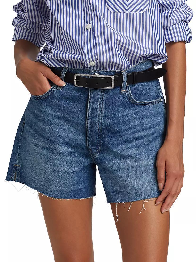 Cut-Off Denim Shorts Product Image